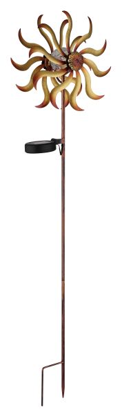 SOLARLEUCHTE METALL GOLDFARBEN PATINIERT, 1XLED