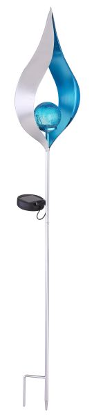 SOLARLEUCHTE METALL SILBERFARBEN, 1XLED