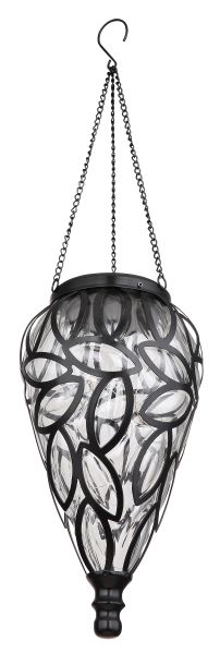 SOLARLEUCHTE METALL SCHWARZ, 15XLED