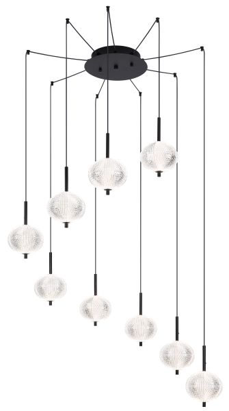 HÄNGELEUCHTE METALL SCHWARZ MATT, 1XLED