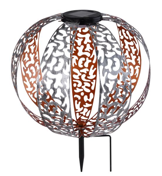SOLARLEUCHTE METALL SILBERFARBEN, 1XLED