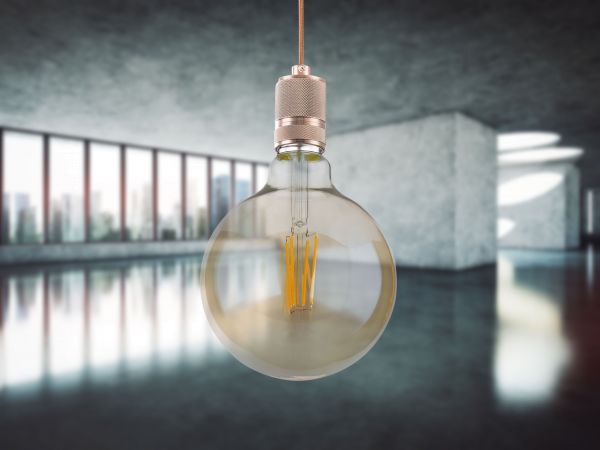 LED LEUCHTMITTEL GLAS AMBER, 1XE27 LED