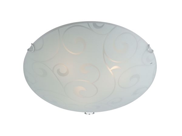 plafoniera metallo nichel satinato, 1x E27 ILLU