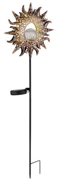 SOLARLEUCHTE METALL SCHWARZ MATT, 1XLED