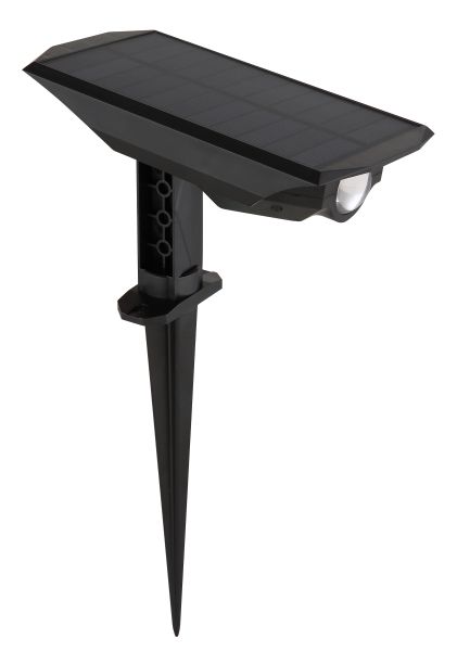 SOLARLEUCHTE KUNSTSTOFF SCHWARZ MATT, 1XLED