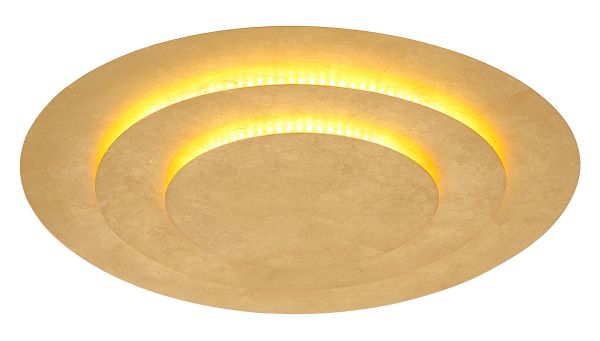 DECKENLEUCHTE METALL GOLDFARBEN, 1XLED