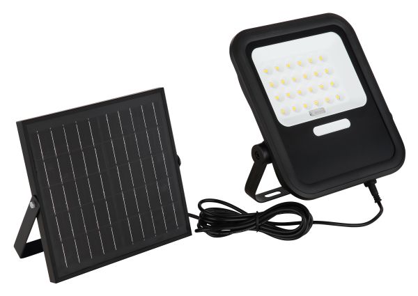 SOLARLEUCHTE KUNSTSTOFF SCHWARZ MATT, 1XLED