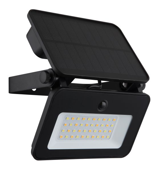 SOLARLEUCHTE METALL SCHWARZ MATT, 1XLED
