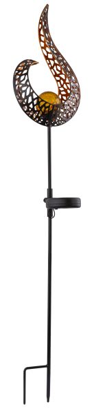 SOLARLEUCHTE METALL SCHWARZ, 1XLED