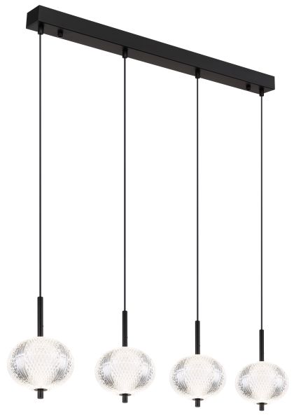 HÄNGELEUCHTE METALL SCHWARZ MATT, 1XLED