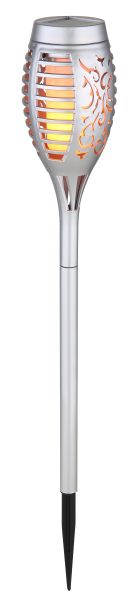 SOLARLEUCHTE KUNSTSTOFF SILBERFARBEN, 12XLED