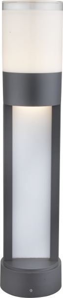 Lampada da esterno alluminio pressofuso grigio, LED