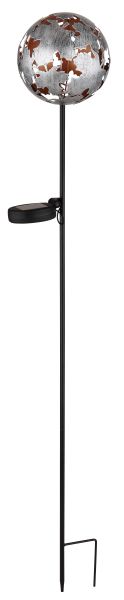 SOLARLEUCHTE METALL SILBERGRAU, 1XLED
