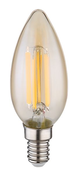 LED LEUCHTMITTEL GLAS AMBER, 1XE14 LED