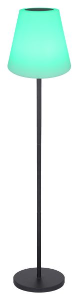 SOLARLEUCHTE METALL SCHWARZ, 1XLED