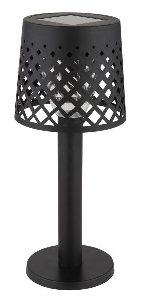 SOLARLEUCHTE KUNSTSTOFF SCHWARZ MATT, 1XLED