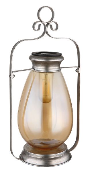 SOLARLEUCHTE METALL SILBERFARBEN, 1XLED
