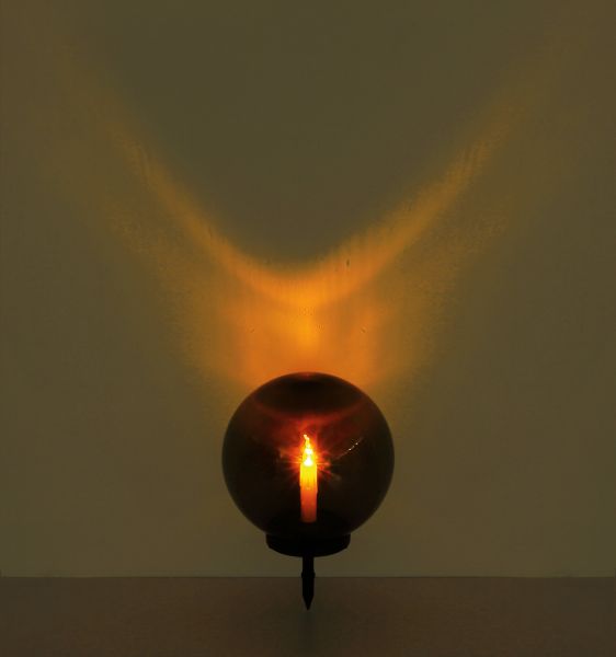 SOLARLEUCHTE KUNSTSTOFF SCHWARZ, 1XLED