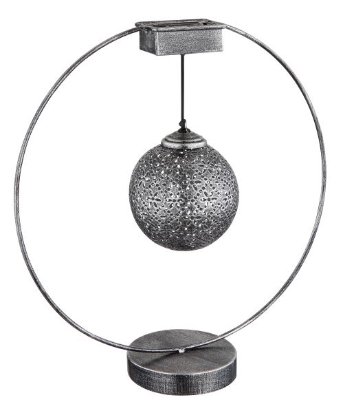 SOLARLEUCHTE METALL SILBERFARBEN, 1XLED