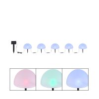 SOLARLEUCHTE KUNSTSTOFF SCHWARZ, 5XRGB LED SOLARLEUCHTE KUNSTSTOFF SCHWARZ, 5XRGB LED