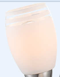 GLAS SATINIERT RAND KLAR GESTREIFT F. 54283 SERIE