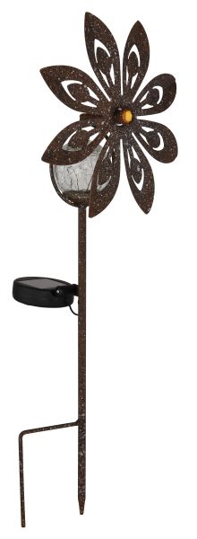 SOLARLEUCHTE METALL ROSTFARBEN, 1XLED