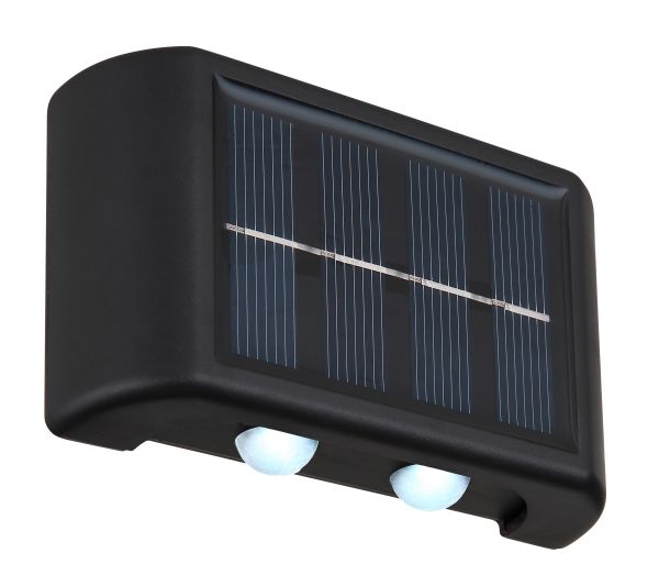 SOLARLEUCHTE KUNSTSTOFF SCHWARZ, 4XLED