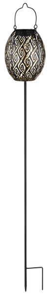 SOLARLEUCHTE METALL SCHWARZ MATT, 1XLED